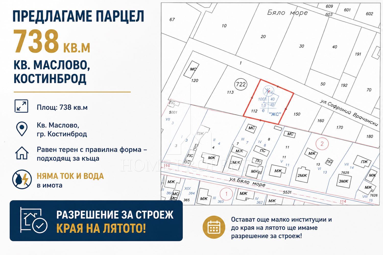 Парцел — Костинброд